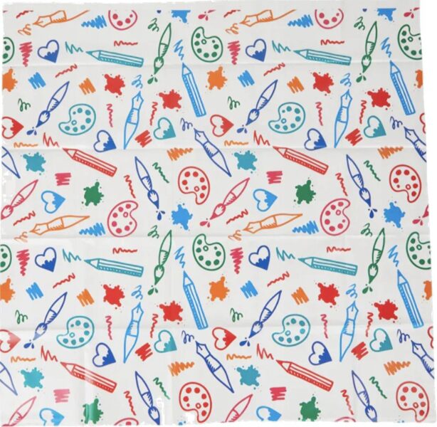 Aizsargpaklājs zīmešanai bērniem CREATIVE KIDS 90x90cm