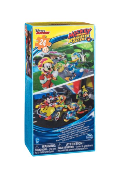 2-in-1 hologrāfisko puzļu komplekts Spin Master "Mickeys" no 24 elementiem 15 x 11 cm
