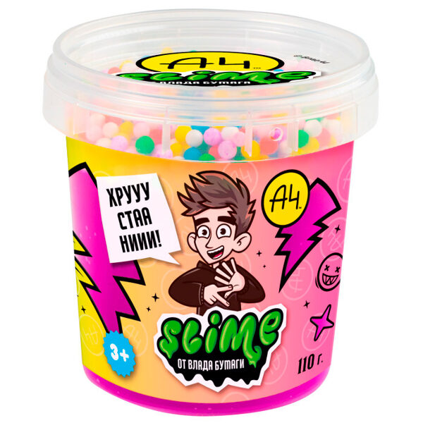 Rotaļlieta bērniem TM Slime Crunch-slime, violeta, 110 g Vlad A4