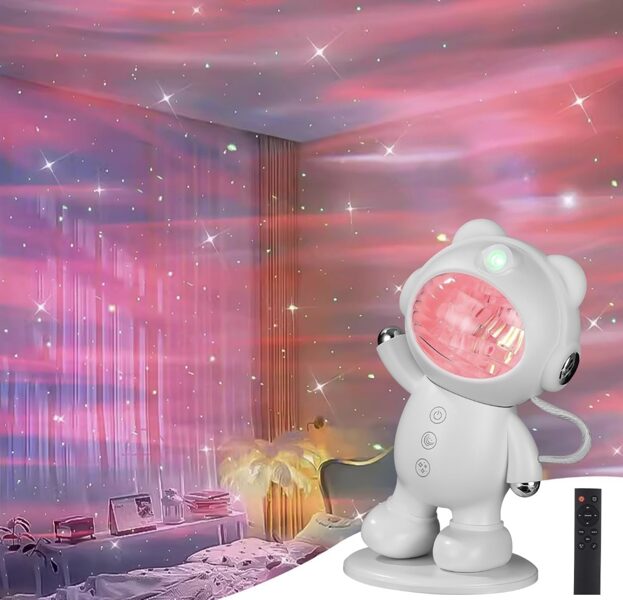 LED-проектор звёзд «Космонавт», 17,6 × 10 × 10 см