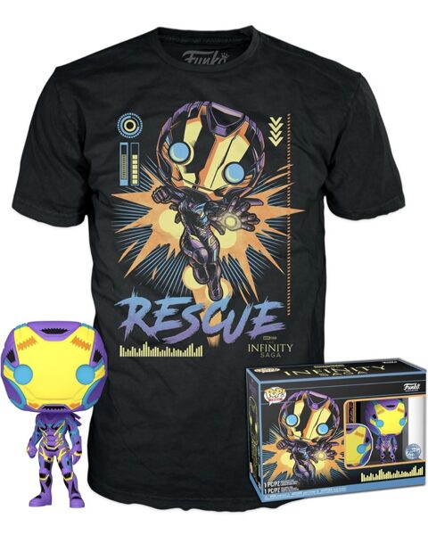 Funko Pop! & Tee: Marvel Blacklight T-Krekls