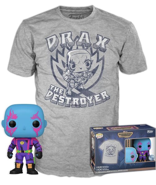 Funko Pop!&Tee: Guardians of The Galaxy - Drax  T-Krekls ar figūru