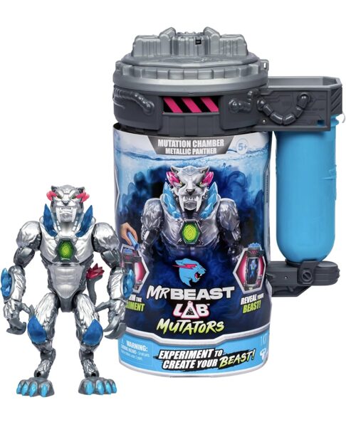 MrBeast Lab Mutators Mutate the Ultimate Beast Experiment and Create the Metallic Panther figūriņa
