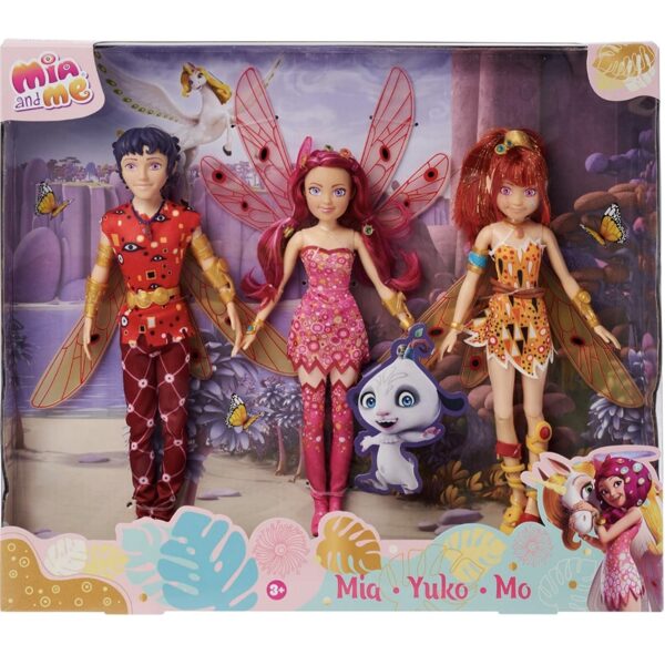 Simba Mia and Me Dolls Set, Yuko, Mo, 3 Elves leļlu komplemts
