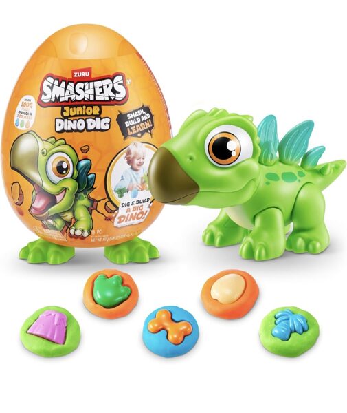 ZURU, Smashers - Junior Dino Dig Egg, rotaļu figūra
