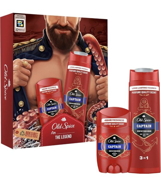Old Spice, Captain Dark ķermeņa kopšanas dāvanu komplekts