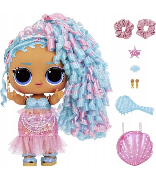 L.O.L. Surprise! Big Baby Hair Hair - Splash Queen - 27.94 cm lelle
