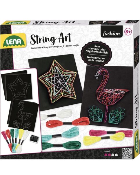 LENA String Art Flamingo & Star radošs komplekts