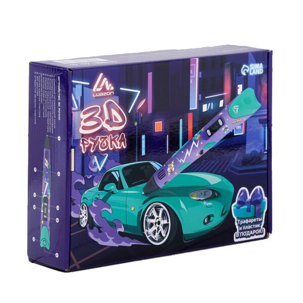 3D pildspalva Luazon Comics, displejs, darbs ar ABS un PLA plastmasu, komplektā plastmasa
