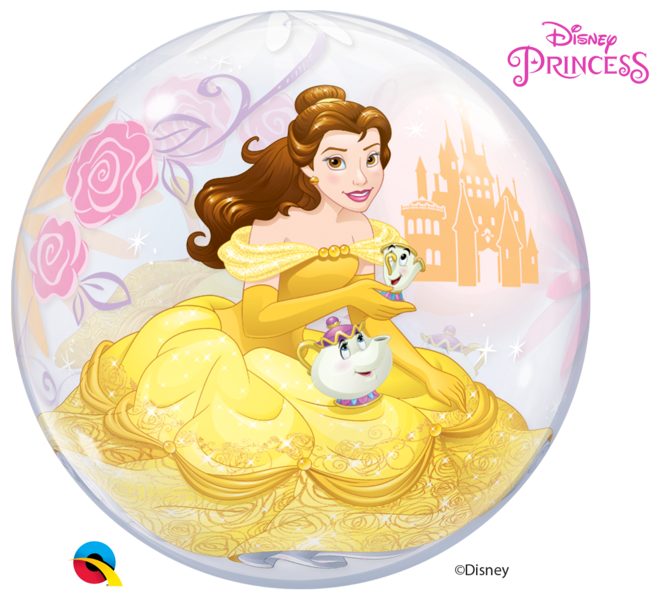 HIDDEN46727 – 22″ DISNEY PRINCESS BELLE BUBBLE LICENSED