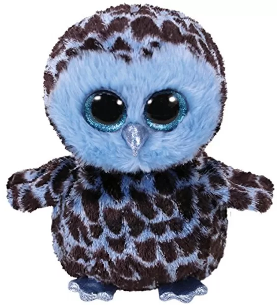 Mīkstā rotaļlieta TY Owl, 15 cm zils