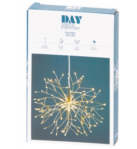 Nocenots. LED dekorācija “Sniegpārsliņa”, silti balta