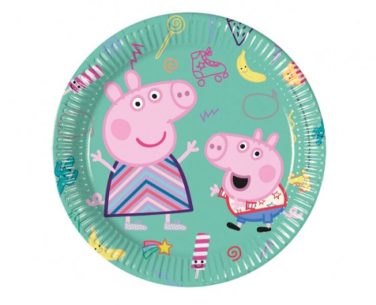 PAPER PLATES PEPPA PIG (PLASTIC-FREE)