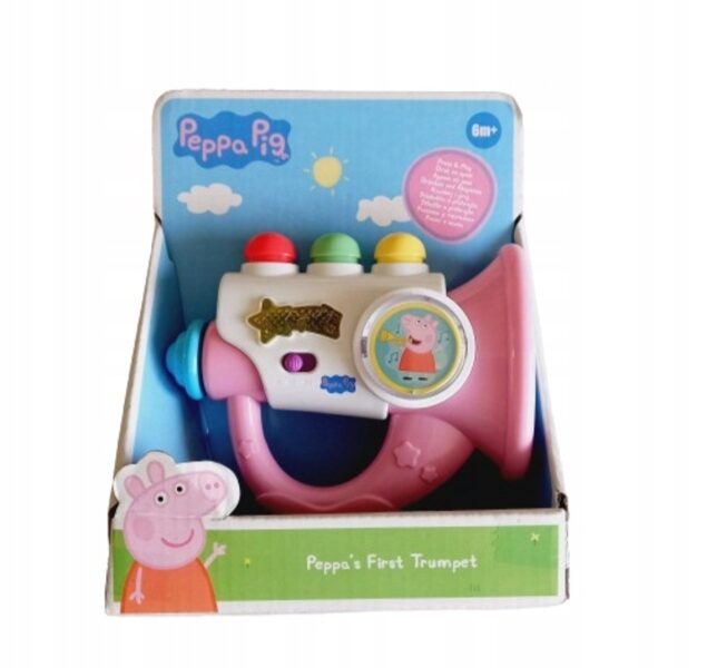 Peppa Pig Mana pirmā trompetes interaktīvs rotaļlietu instruments