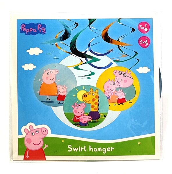 Peppa Pig piekaramie dekori, 6 gab