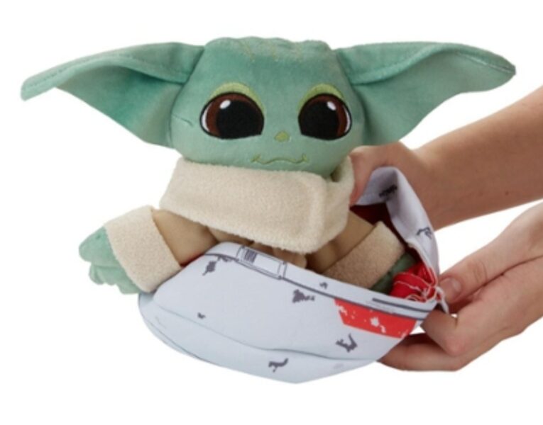 Mīkstā rotaļlieta Hasbro Star Wars Mandalorian Child Baby Yoda, daudzkrāsaina