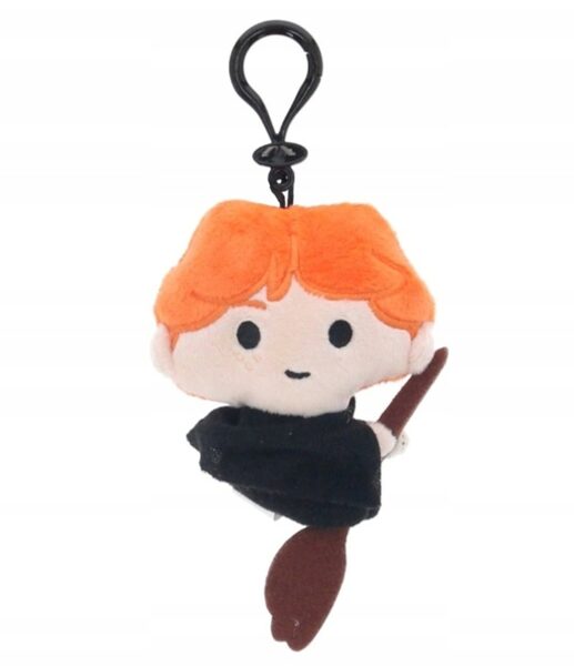 Harry Potter plīša atslēgu piekariņš Ron  with a broom
