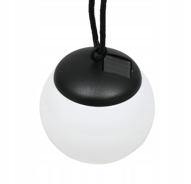 Solar lamp LAMPA Bumba 10cm, melns