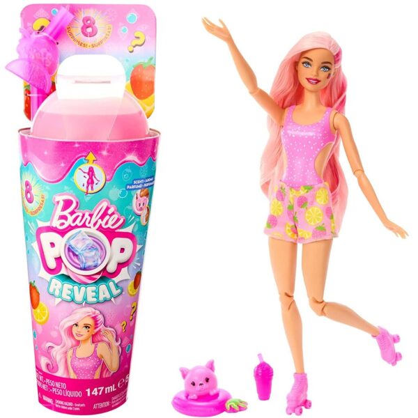 Leļļu komplekts zemeņu citrons Barbie Pop Reveal Fruit Series