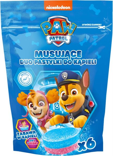 Nickelodeon Paw Patrol Bath Pills Krāsainas dzirkstošas vannas bumbas