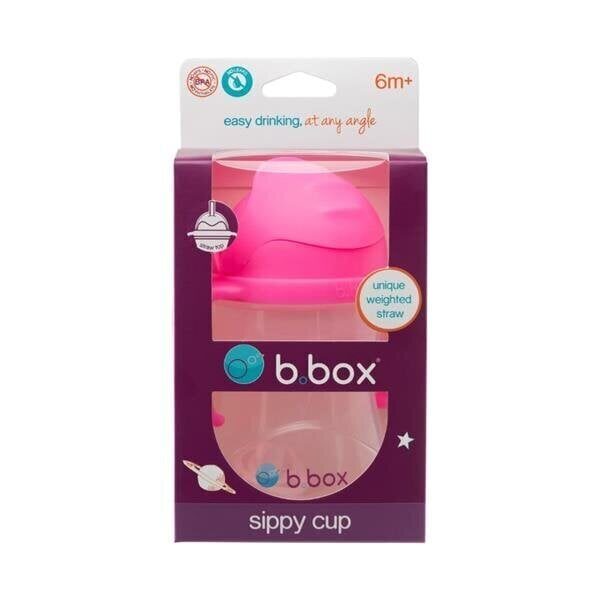 Pudele B.BOX ar aizsardzību pret izliešanu Pink Pomegranate