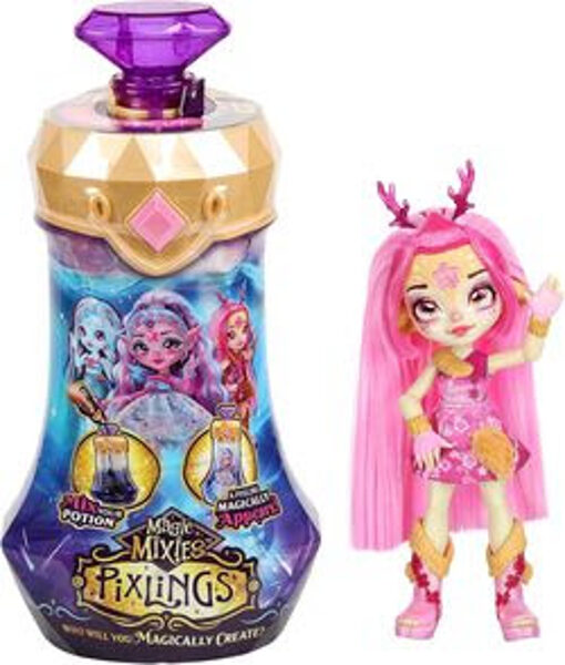 Lelle- figūriņa Magic Mixies Pixlings 14 cm, rozā